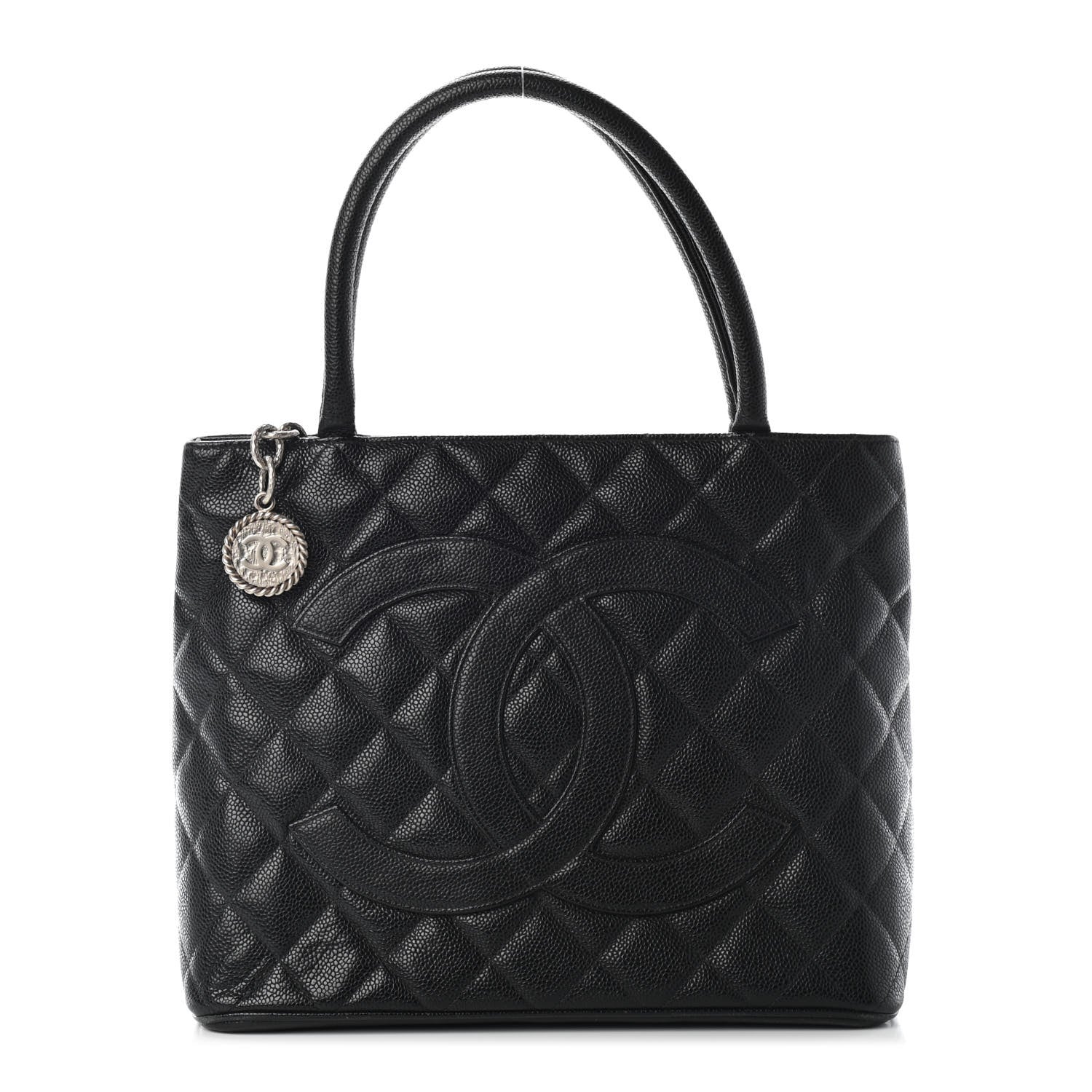 Chanel Caviar Quilted Medallion Tote Black 1 of 9