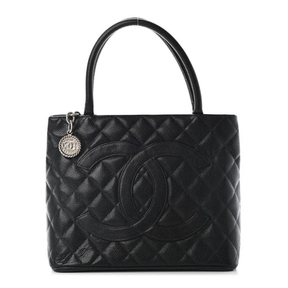 Chanel Caviar Quilted Medallion Tote Black 1 of 9