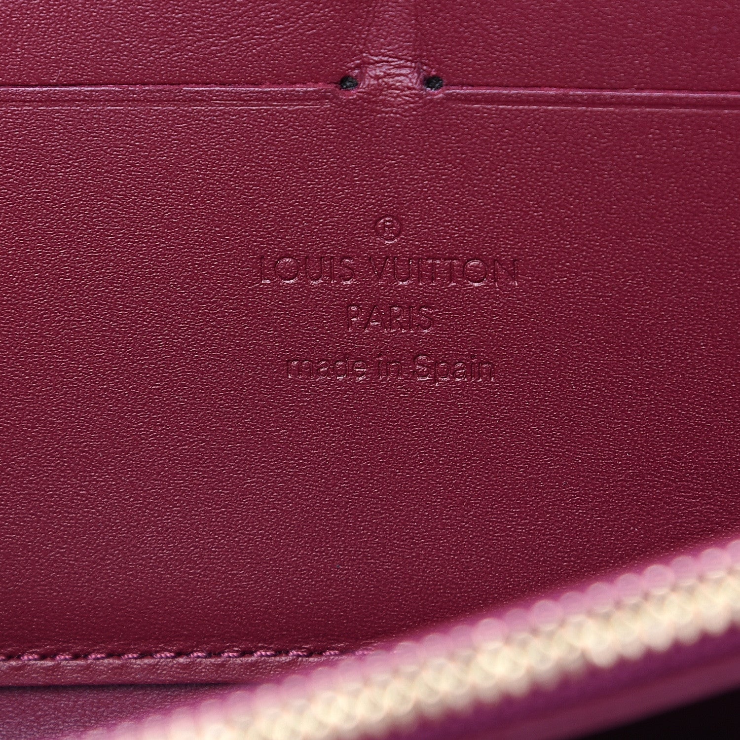 Louis Vuitton Vernis Clemence Wallet Magenta 5 of 6