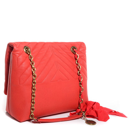 Lanvin Quilted Lambskin Happy Medium Coquelicot Orange 3 of 10