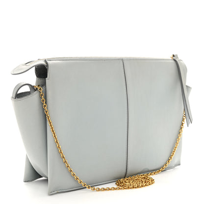 Celine Smooth Calfskin Tri-Fold Clutch on Chain Cloud 3 of 11