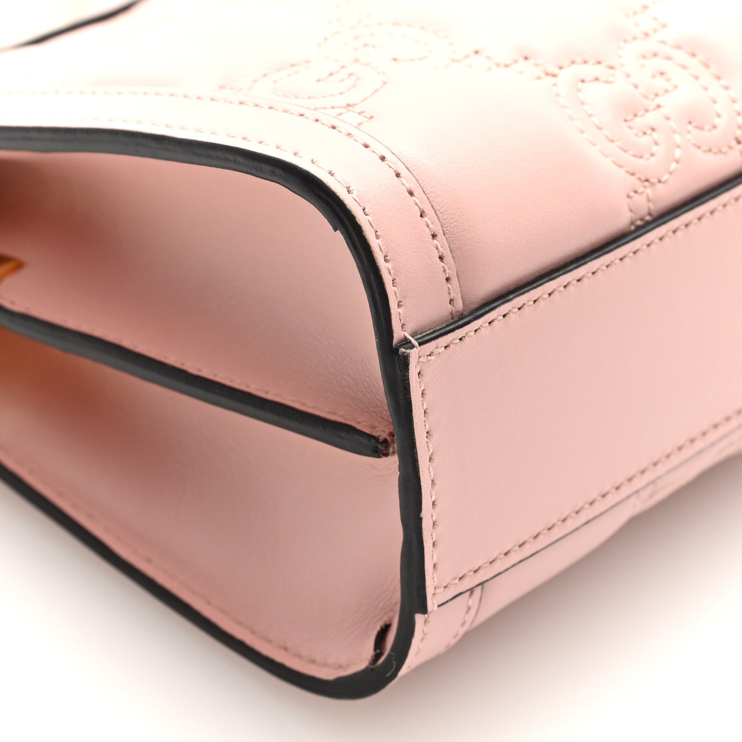 Calfskin GG Matelasse Small Slim Chain Shoulder Bag Perfect Pink Natural