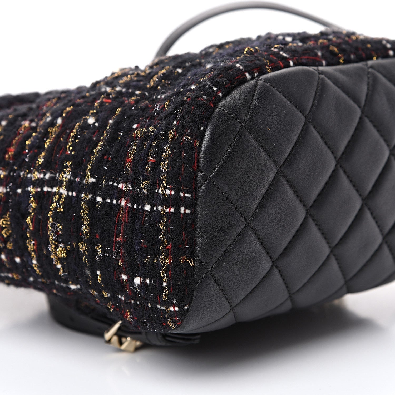 Chanel Tweed Mini Urban Spirit Backpack Black Gold 8 of 10