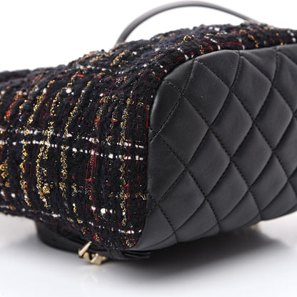 Chanel Tweed Mini Urban Spirit Backpack Black Gold 8 of 10