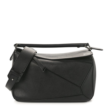 Loewe Calfskin Medium Puzzle Bag Black 1 of 10