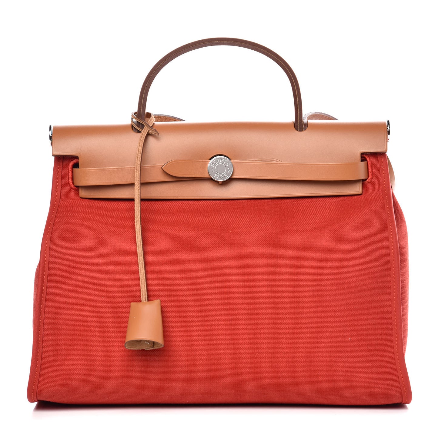 Vache Hunter Toile Herbag Zip 31 PM Rouge Tomate Natural