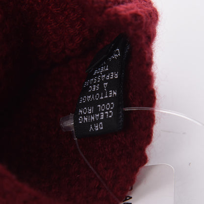 Chanel Cashmere CC Gloves Burgundy 4 of 4