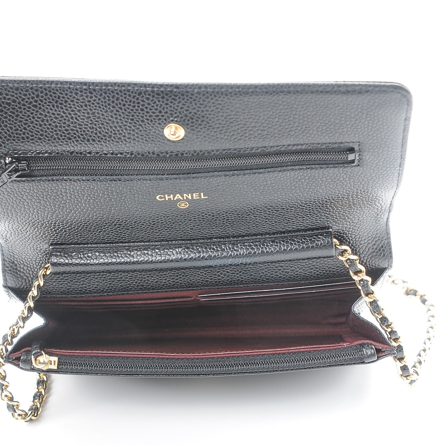 Chanel Caviar Quilted Wallet On Chain WOC Black 5 of 9