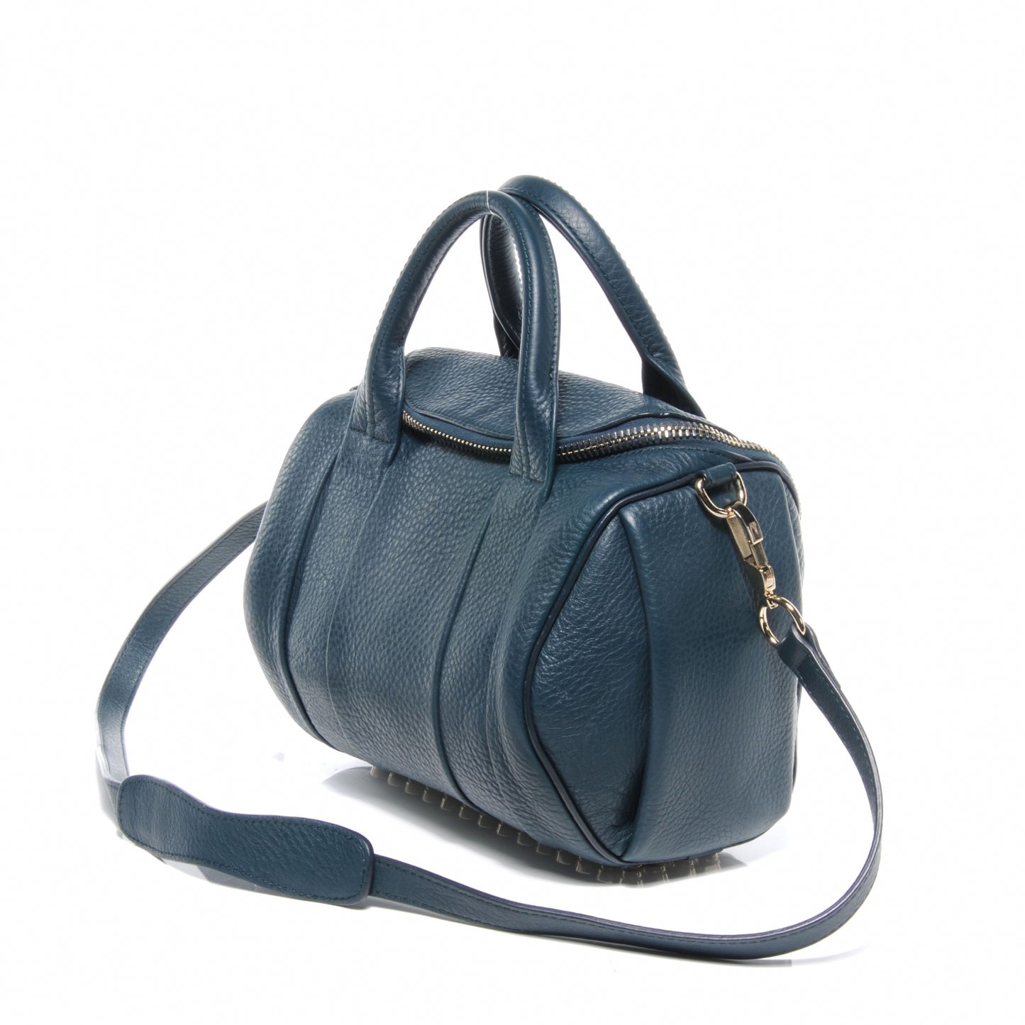 Pebbled Leather Rockie Dark Argon w Pale Gold Hardware