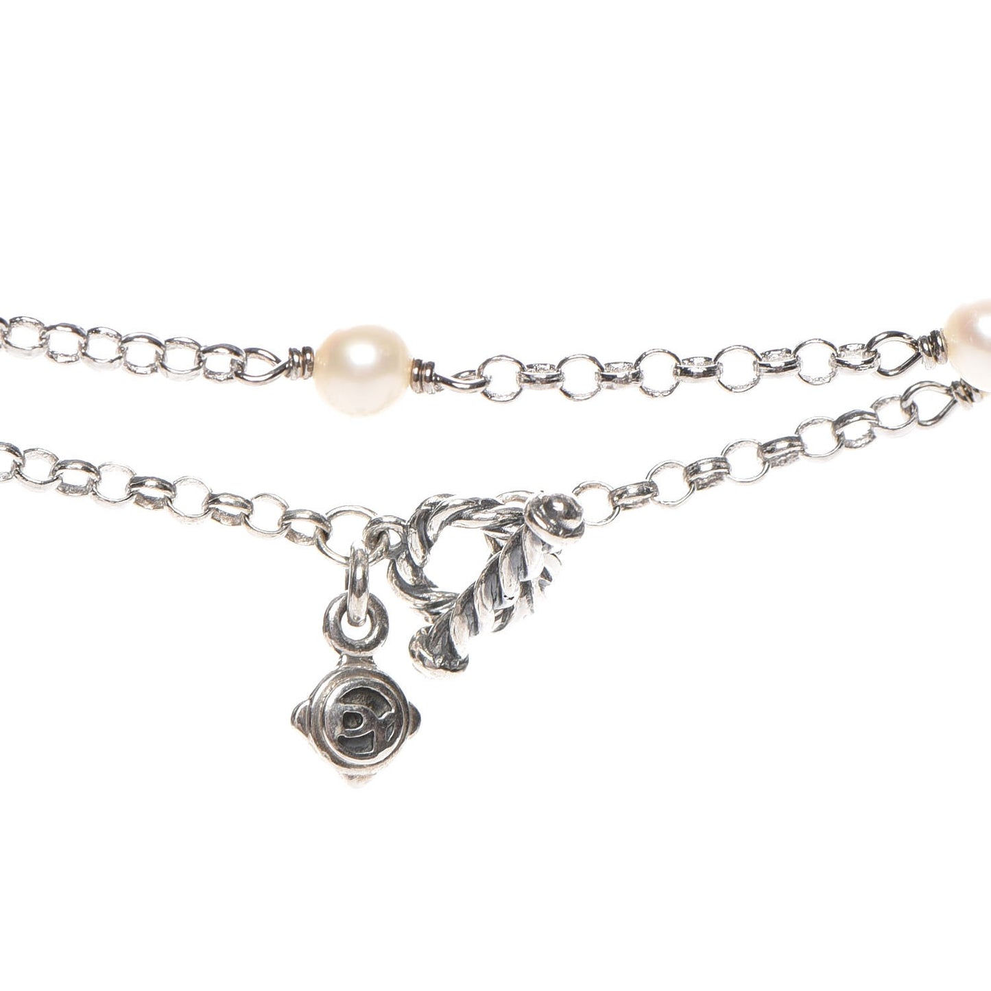 Sterling Silver Freshwater Pearl Bead Chain Necklace