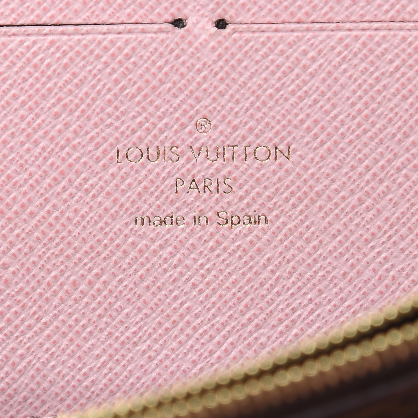 Monogram Clemence Wallet Rose Ballerine
