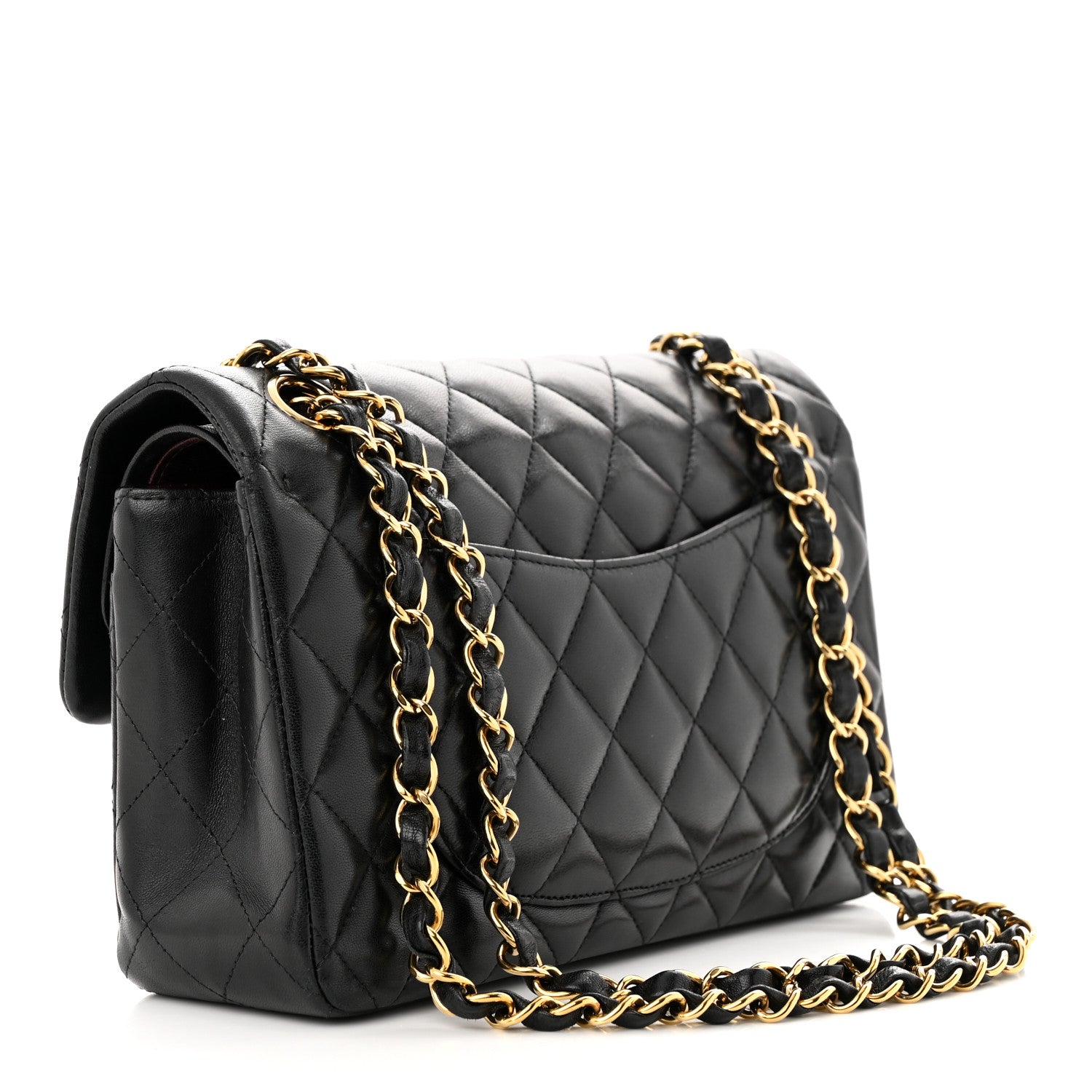 Chanel Lambskin Quilted Small Double Flap Black 3 of 12
