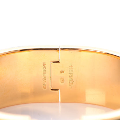 Hermes Enamel Wide Clic Clac H Bracelet PM Black 4 of 5