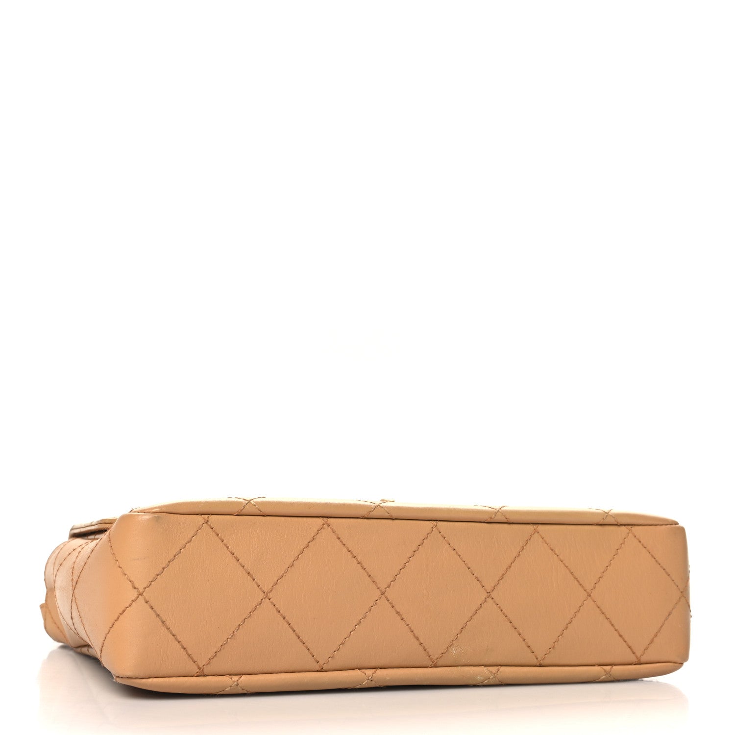 Chanel Lambskin Quilted Medium Single Flap Beige 4 of 10
