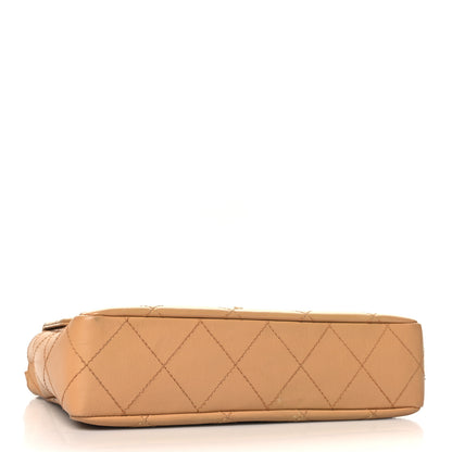 Chanel Lambskin Quilted Medium Single Flap Beige 4 of 10