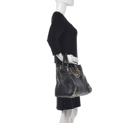 Balenciaga Chevre Gold Metallic Edge Hardware Velo Black 2 of 10