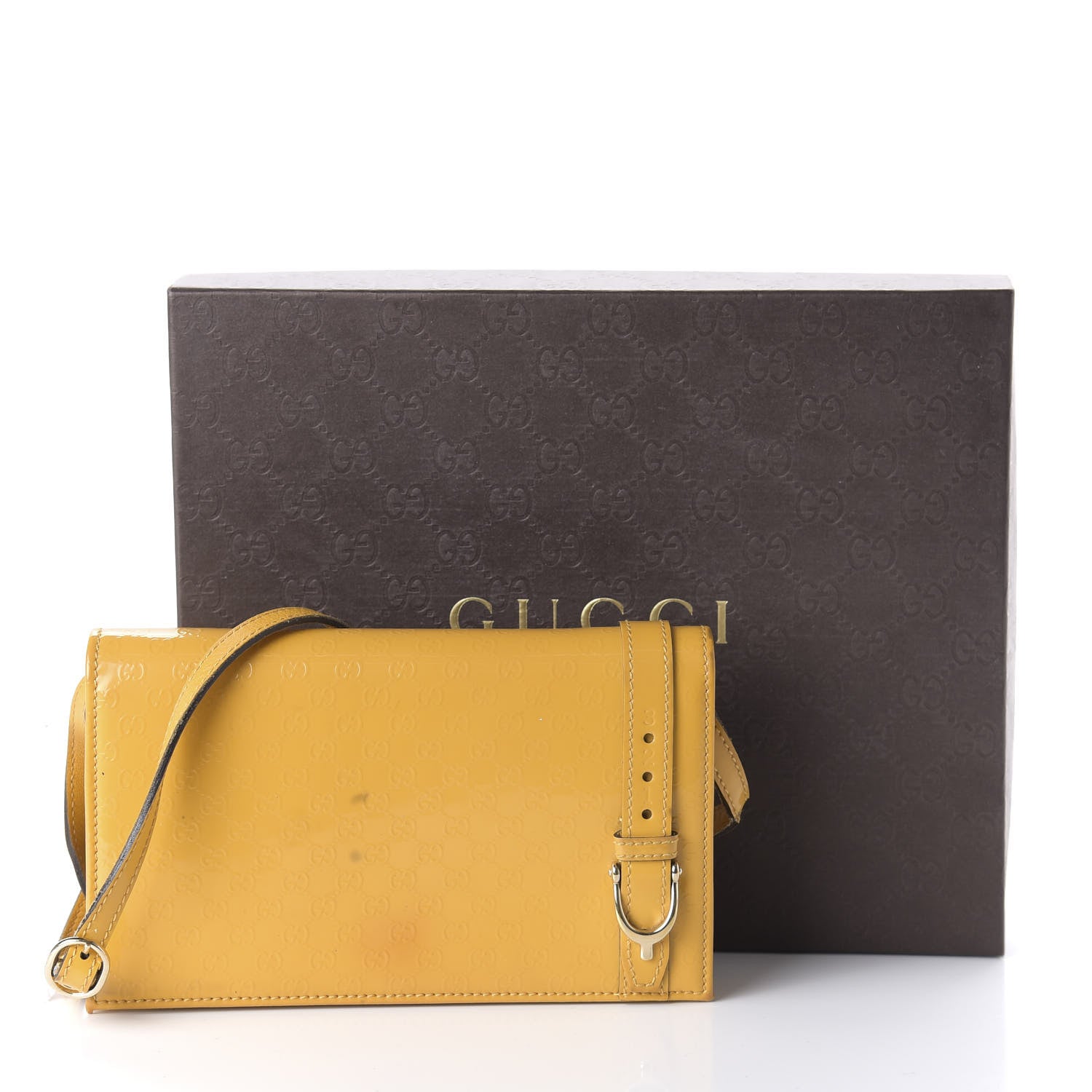 Gucci Patent Microguccissima Mini Nice Wallet Bumblebee 10 of 10