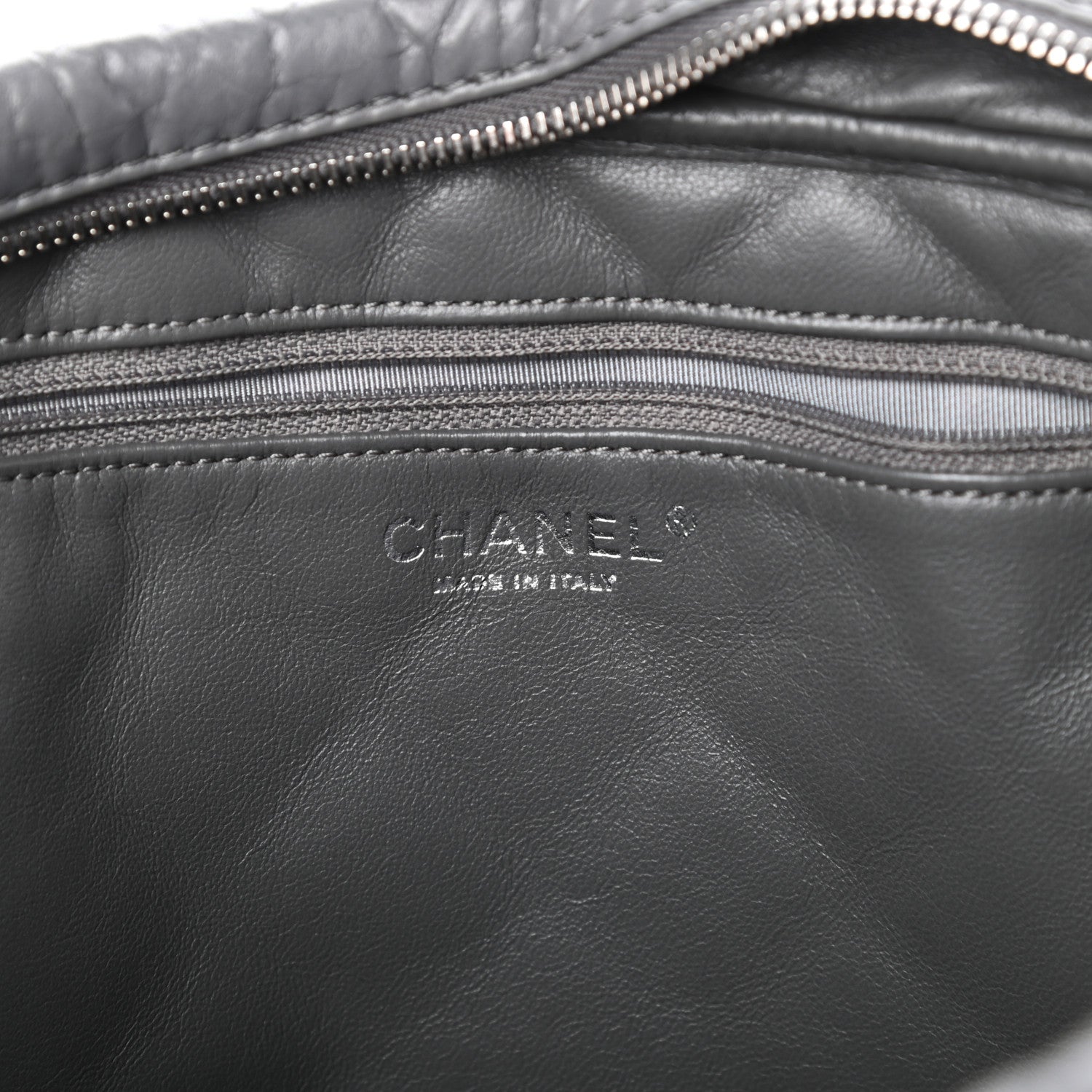 Chanel Aged Calfskin Quilted Large Reissue Camera Case Grey 6 of 11