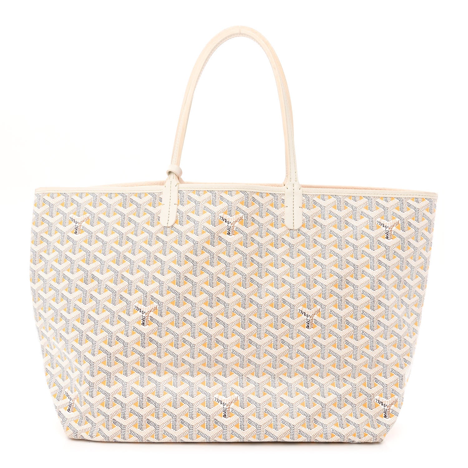 Goyard Goyardine Saint Louis Claire Voie PM White Orange 3 of 15