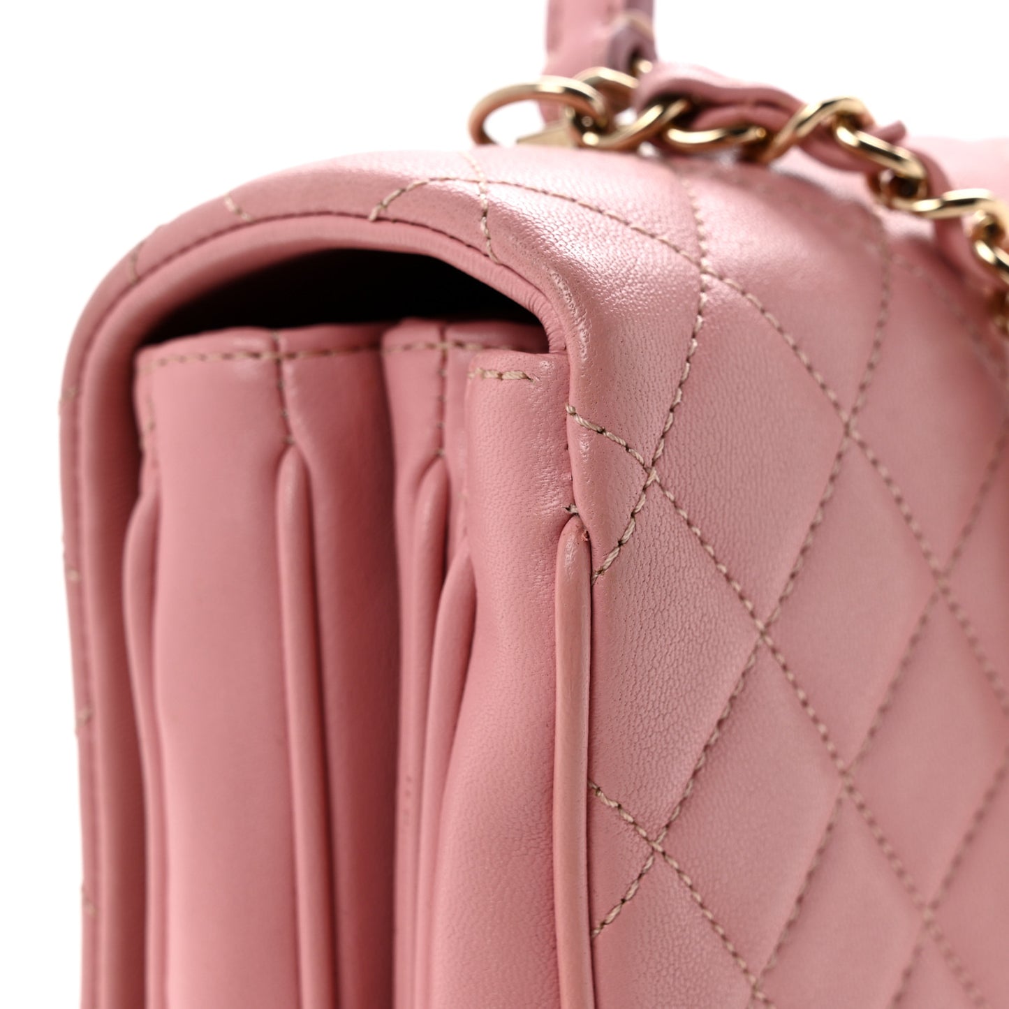 Lambskin Quilted Small Citizen Chic Flap Pink