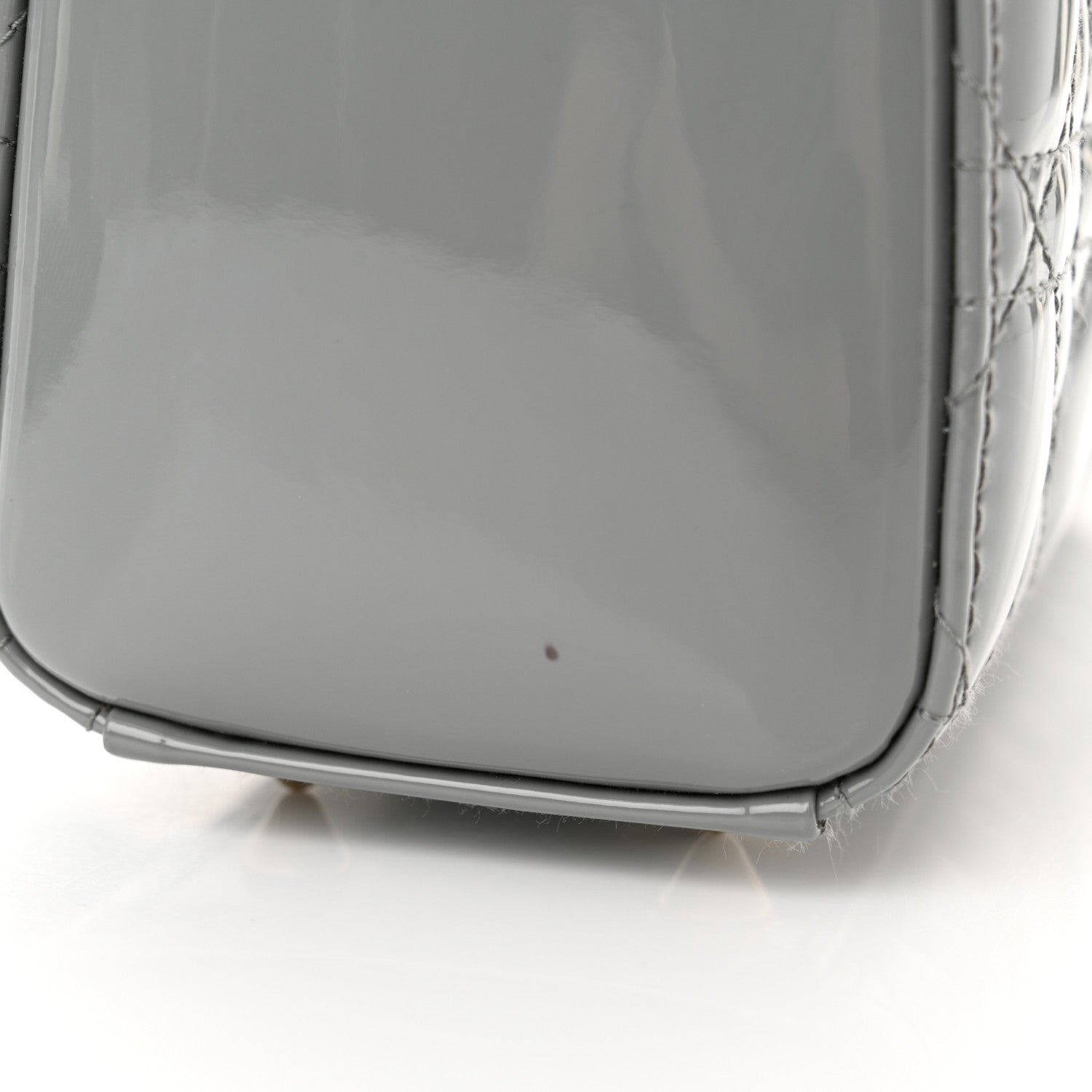 Christian Dior Patent Cannage Small Lady Dior Grey 12 of 14