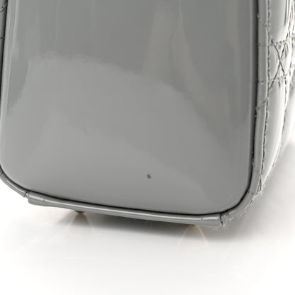 Christian Dior Patent Cannage Small Lady Dior Grey 12 of 14
