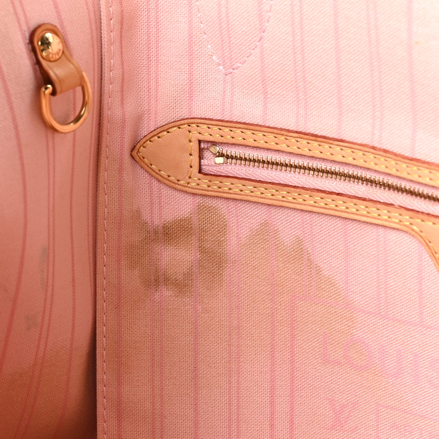 Louis Vuitton Damier Azur Neo Neverfull MM Rose Ballerine 10 of 10