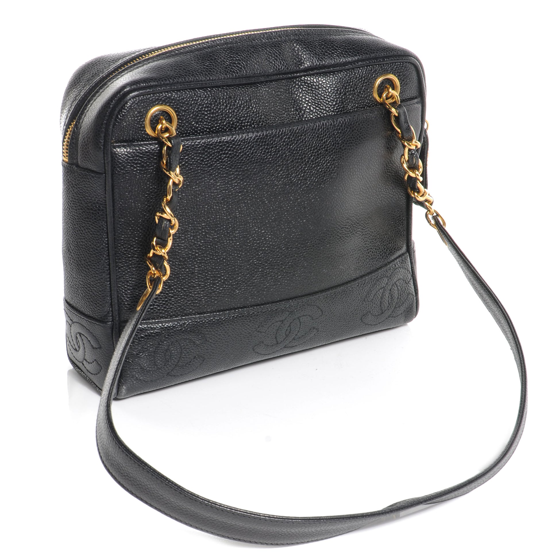 Chanel Caviar CC Shoulder Bag Black 3 of 7