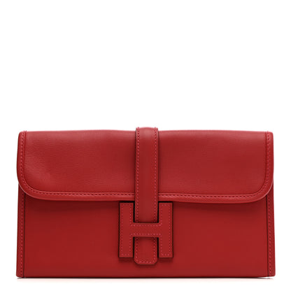 Hermes Swift Jige Duo Clutch Vermillion 1 of 13