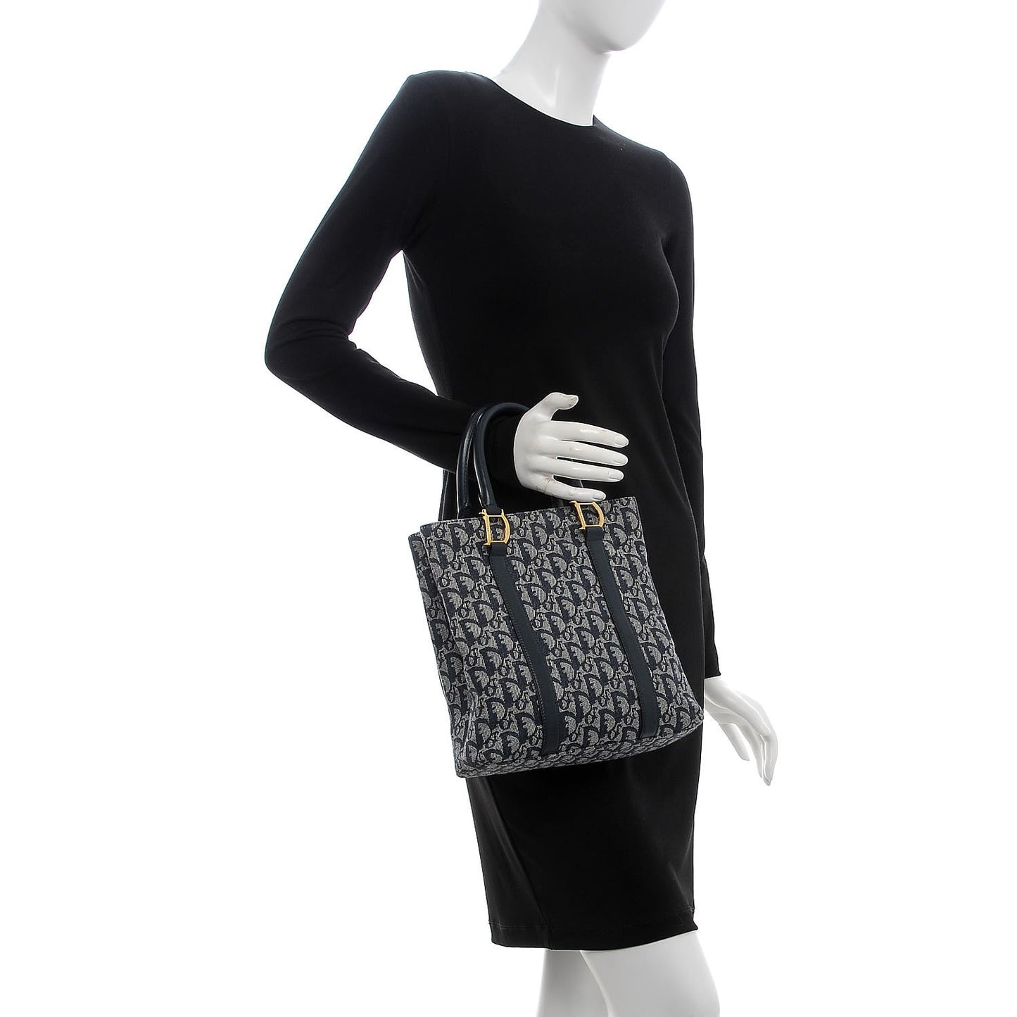 Monogram Tote Navy Blue