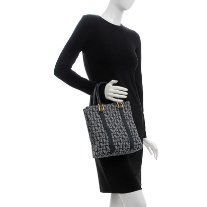 Christian Dior Monogram Tote Navy Blue 2 of 7