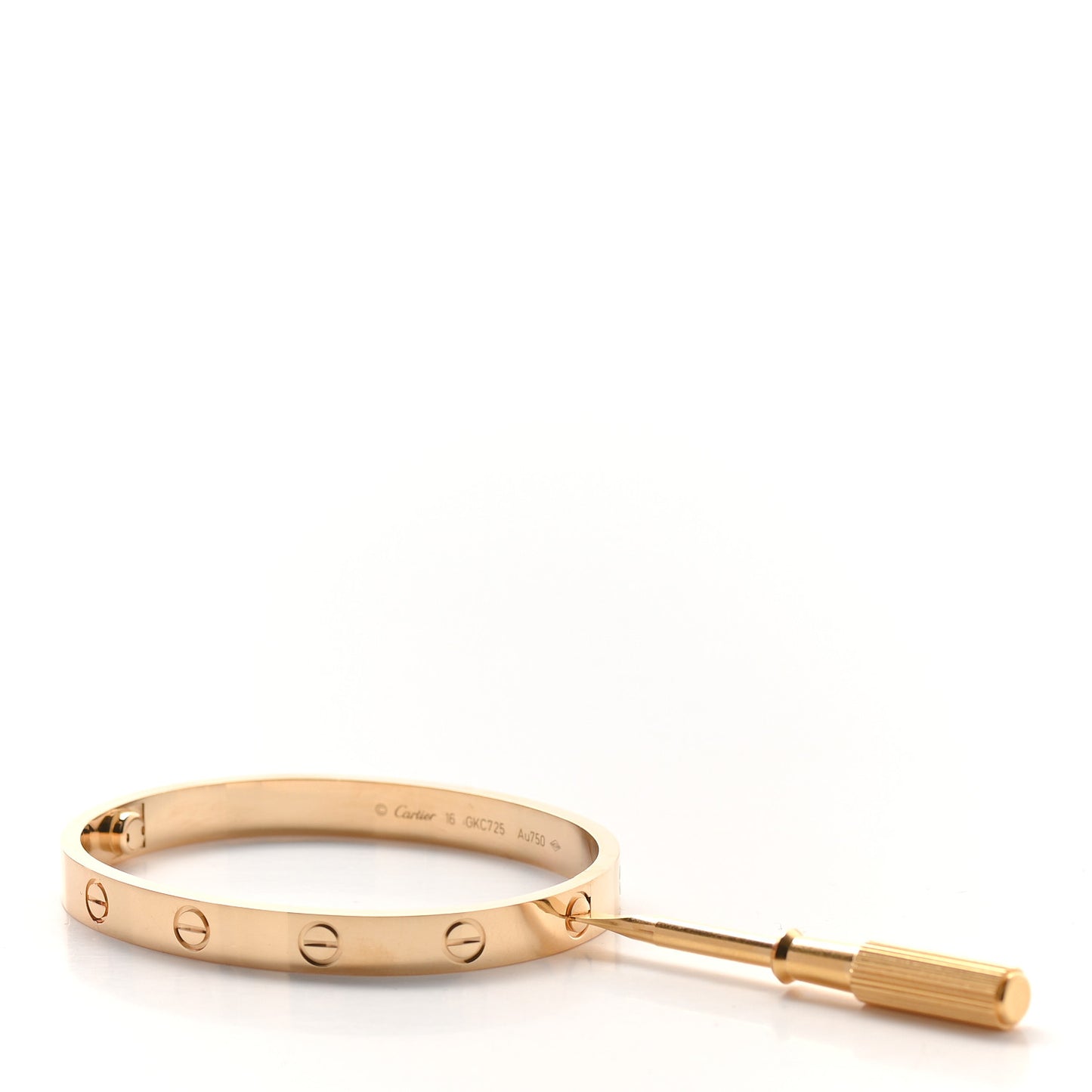 18K Yellow Gold LOVE Bracelet 16