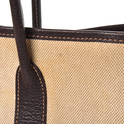 Hermes Toile Buffalo Garden Party Tote 30 TPM Marron Fonce 12 of 19