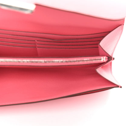 Hermes Evercolor Constance Wallet To Go Rose Azalee 5 of 9