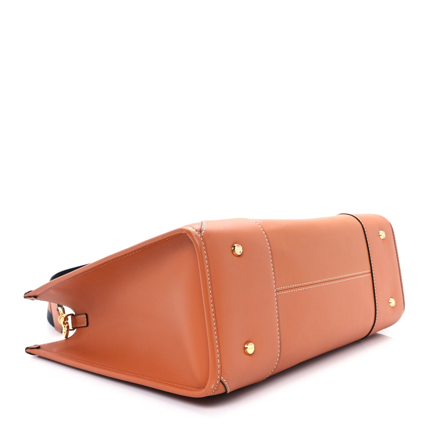 Calfskin Large Munchen Tote Cognac