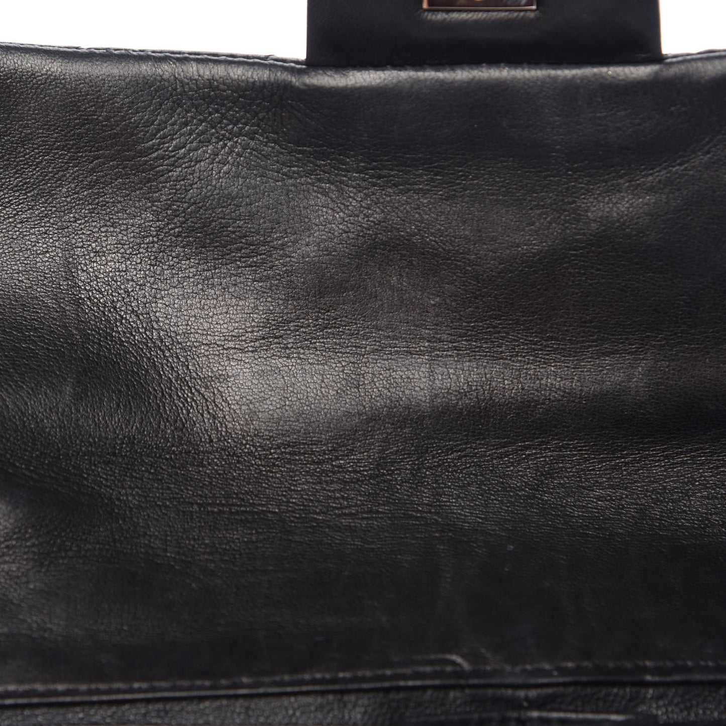 Lambskin Quilted East West Flap Black