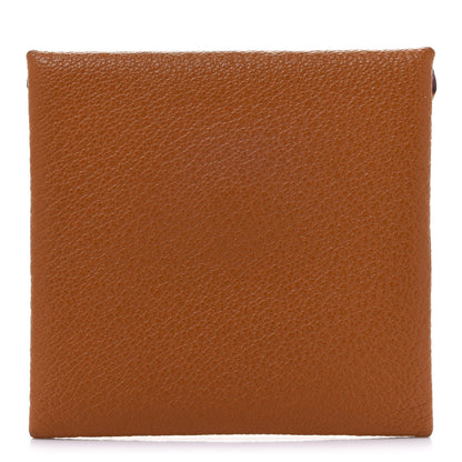 Hermes Chevre Mysore Bastia Verso Coin Purse Caramel Mauve Sylvestre 1 of 8