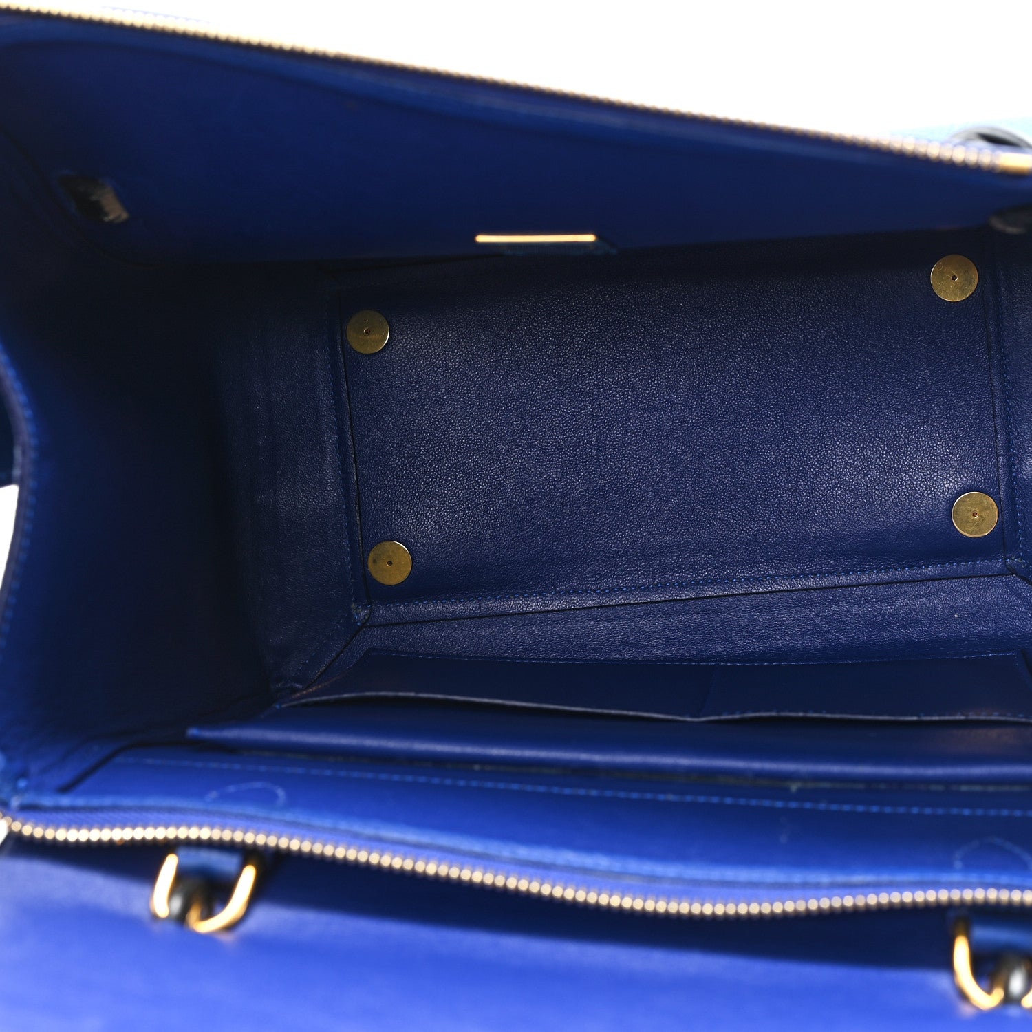 Celine Elephant Calfskin Mini Tri-Color Belt Bag Indigo 5 of 11