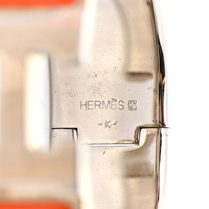 Hermes Enamel Wide Clic Clac H Bracelet PM Orange 4 of 6