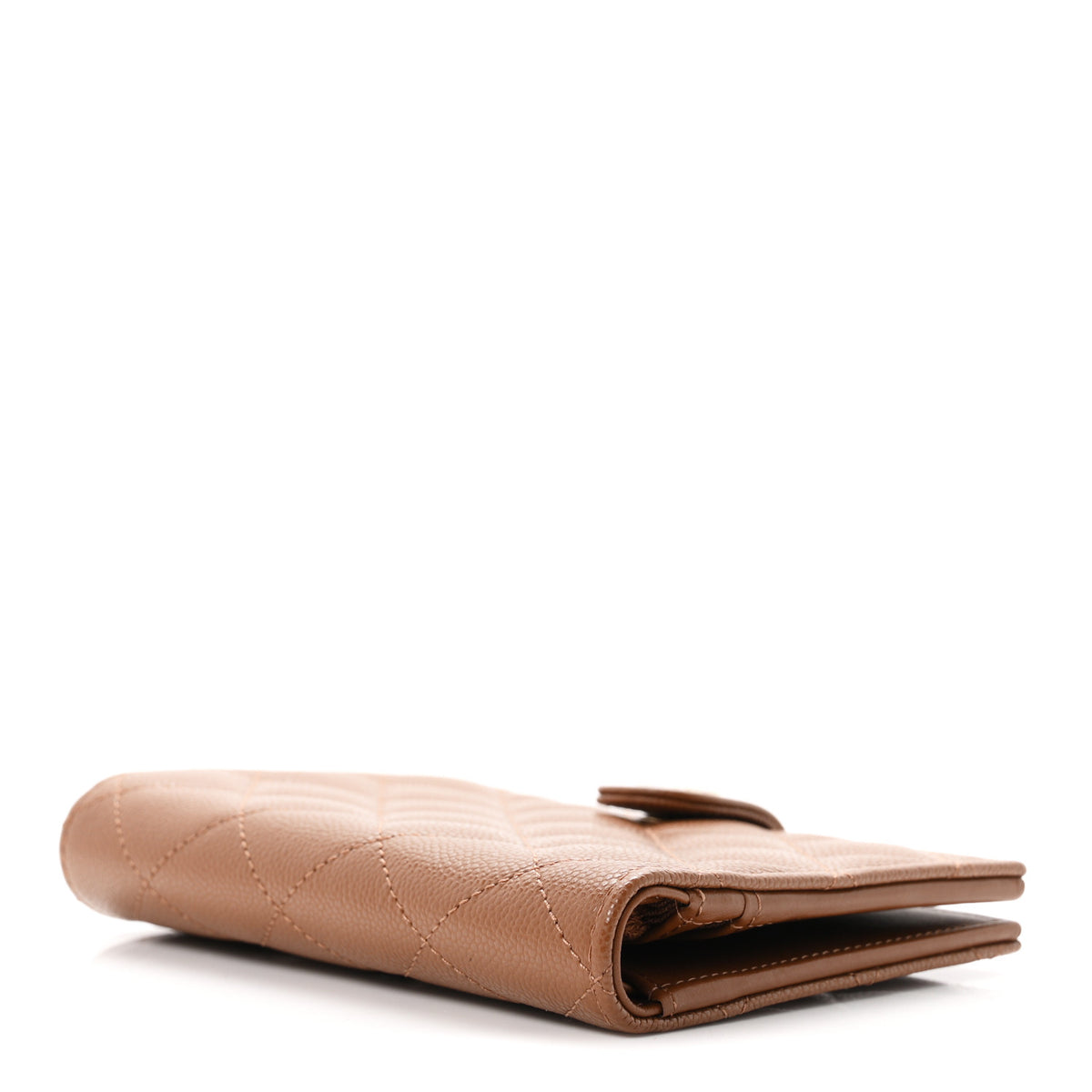Chanel Caviar Quilted Passport Holder Camel 4 of 8