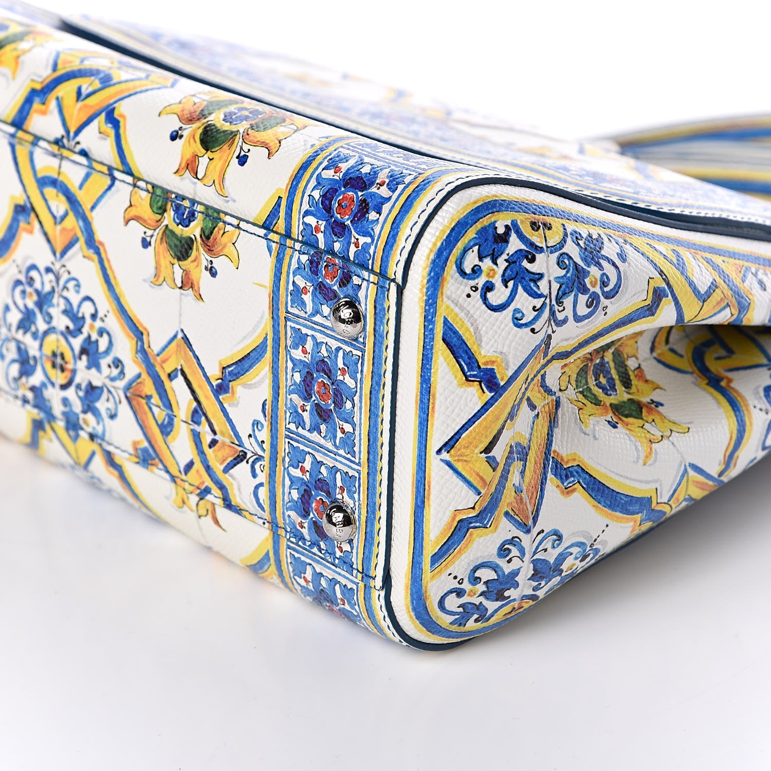 Dolce & Gabbana Dauphine Majolica Print Medium Miss Sicily Satchel Multicolor 8 of 10