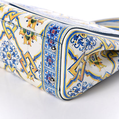 Dolce & Gabbana Dauphine Majolica Print Medium Miss Sicily Satchel Multicolor 8 of 10
