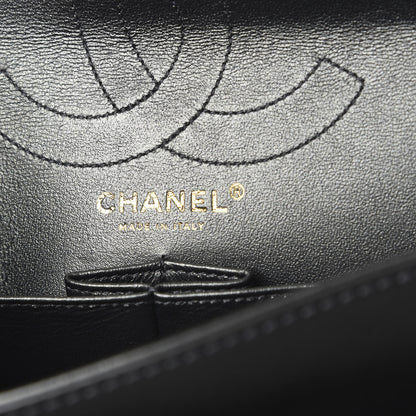 Chanel Metallic Calfskin Quilted 2.55 Reissue 226 Flap Charcoal 8 of 9