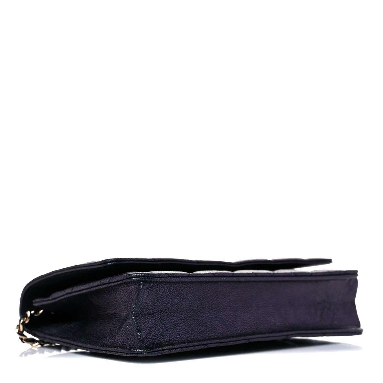 Chanel Iridescent Caviar Quilted Wallet On Chain WOC Black 4 of 11