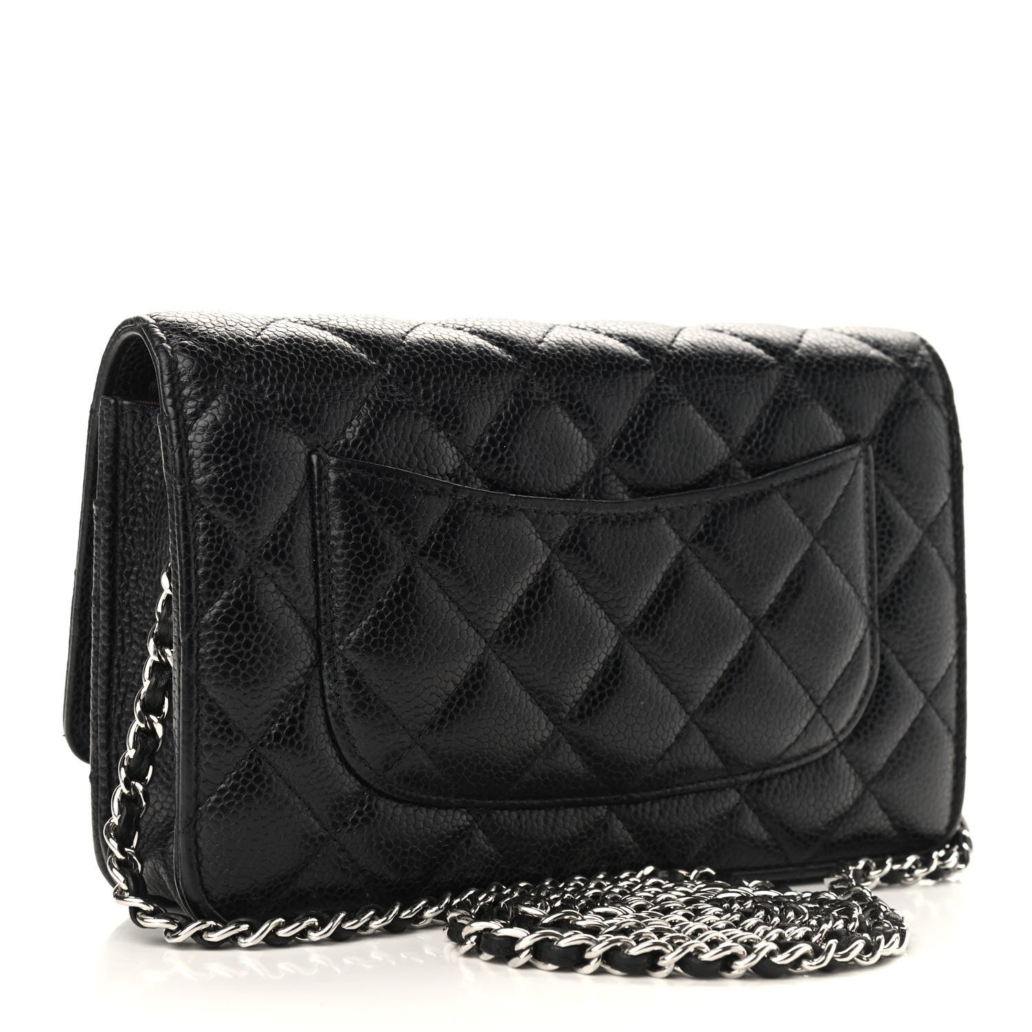 Chanel Caviar Quilted Wallet On Chain WOC Black 3 of 11