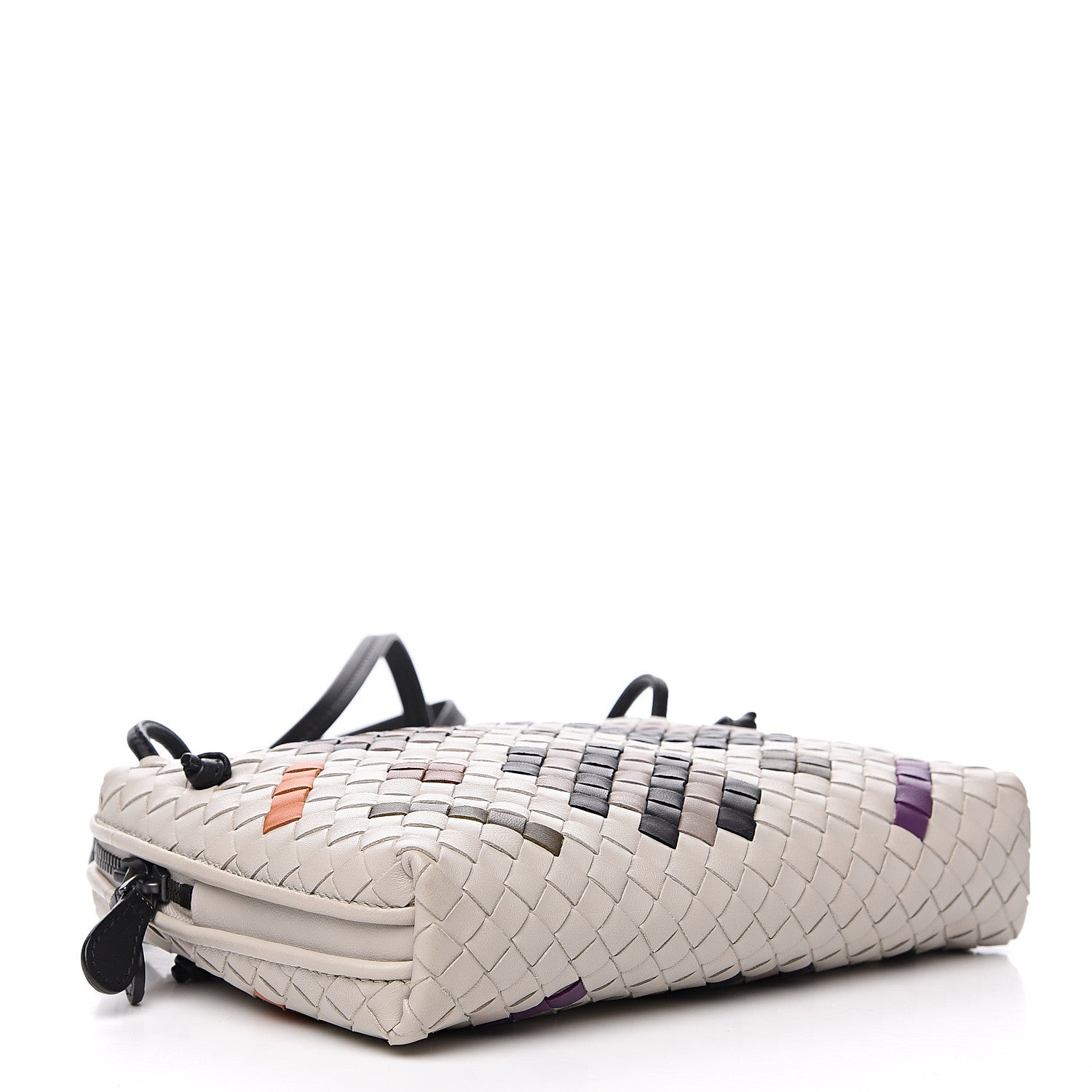 Bottega Veneta Nappa Intrecciato Nodini Crossbody Messenger Cement Abstract 3 of 9