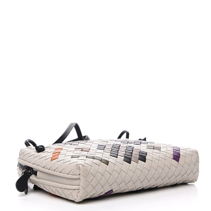 Bottega Veneta Nappa Intrecciato Nodini Crossbody Messenger Cement Abstract 3 of 9