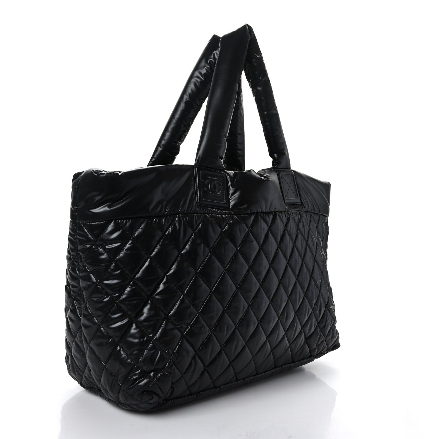 Chanel Nylon Quilted Large Coco Cocoon Tote Black 3 of 9