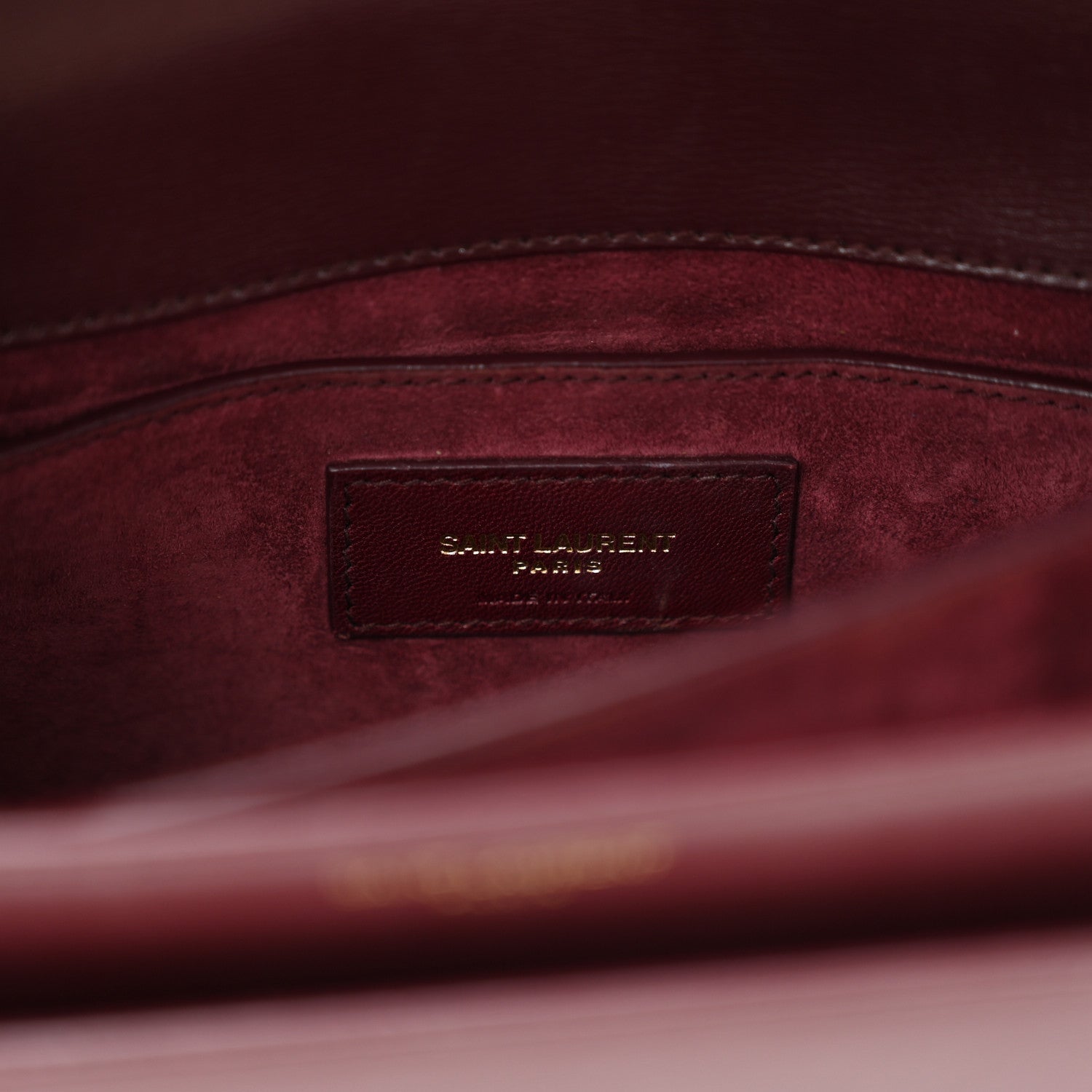 Saint Laurent Calfskin Medium Monogram Sunset Pallisandre 6 of 20