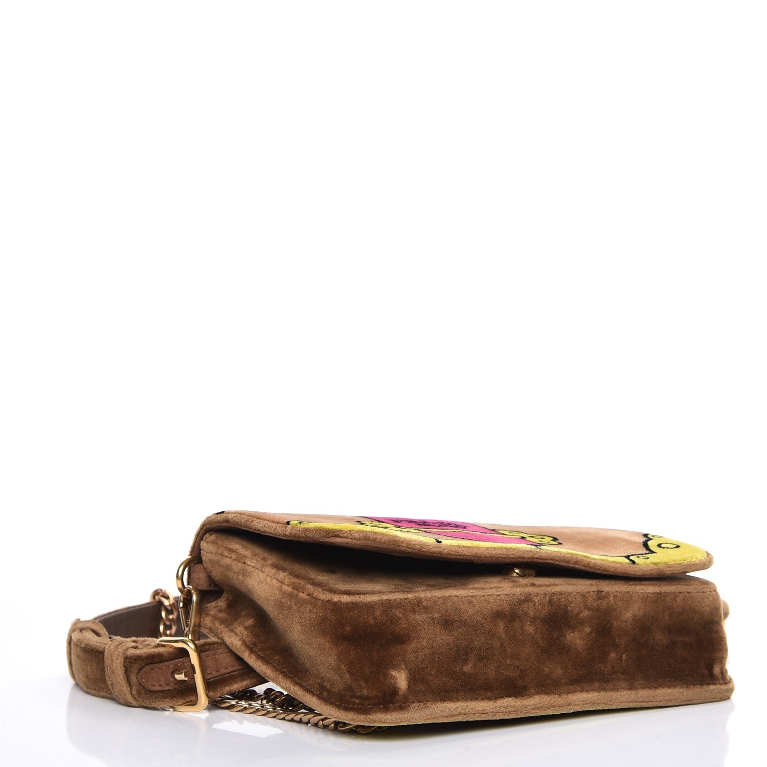 Prada Velvet Cahier Belt Bag Cammello 4 of 7